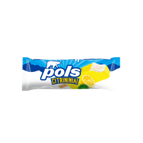 Pols citrininiai grietininiai ledai su citrinų skonio glaistu, 120ml