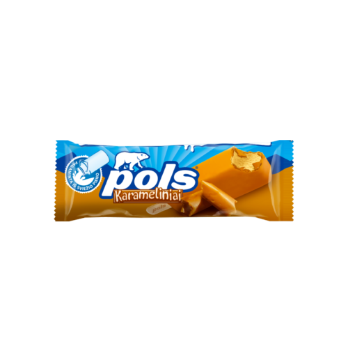 Pols karameliniai grietininiai ledai su karamelės skonio glaistu, 120ml