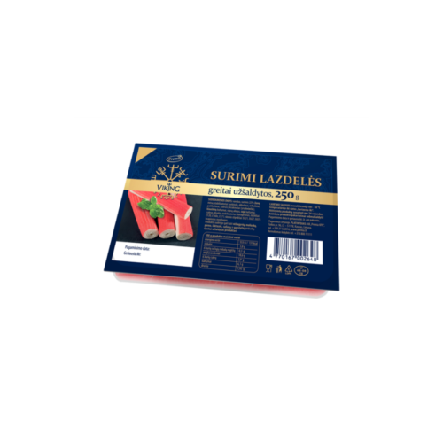 Viking krabų lazdelės, surimi 22%, 250g, Viking