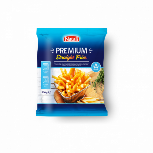 Šaldytos apkeptos lygios bulvių lazdelės, Natali, 750g