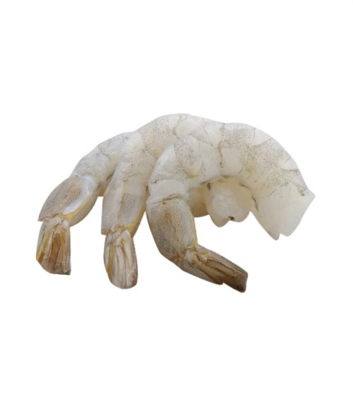 Baltakojės blyškiosios krevetės 16/20, be kiauto, be galvos, su uodega, nevirtos, sušaldytos 1kg